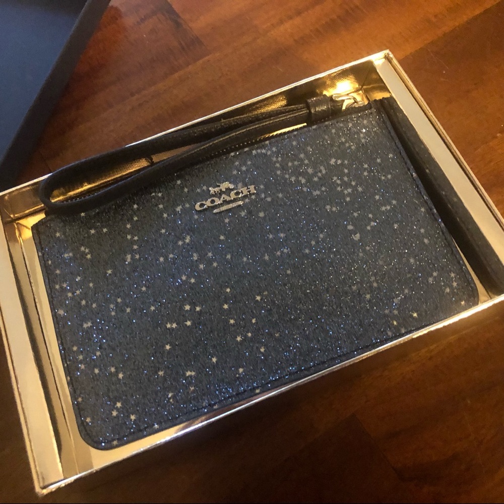 Coach Glitter Star Small Wristlet